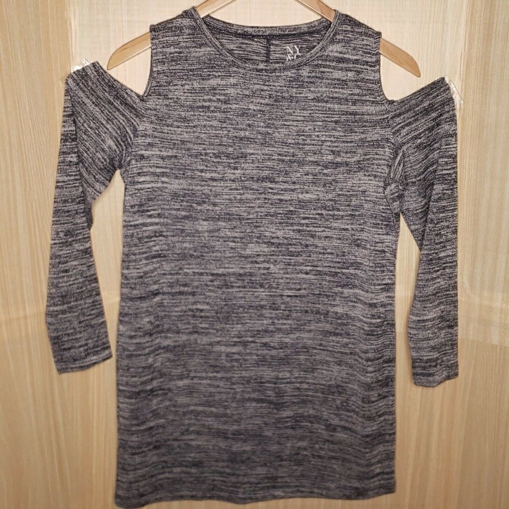 New York & Company Cold Shoulder Dress Large
